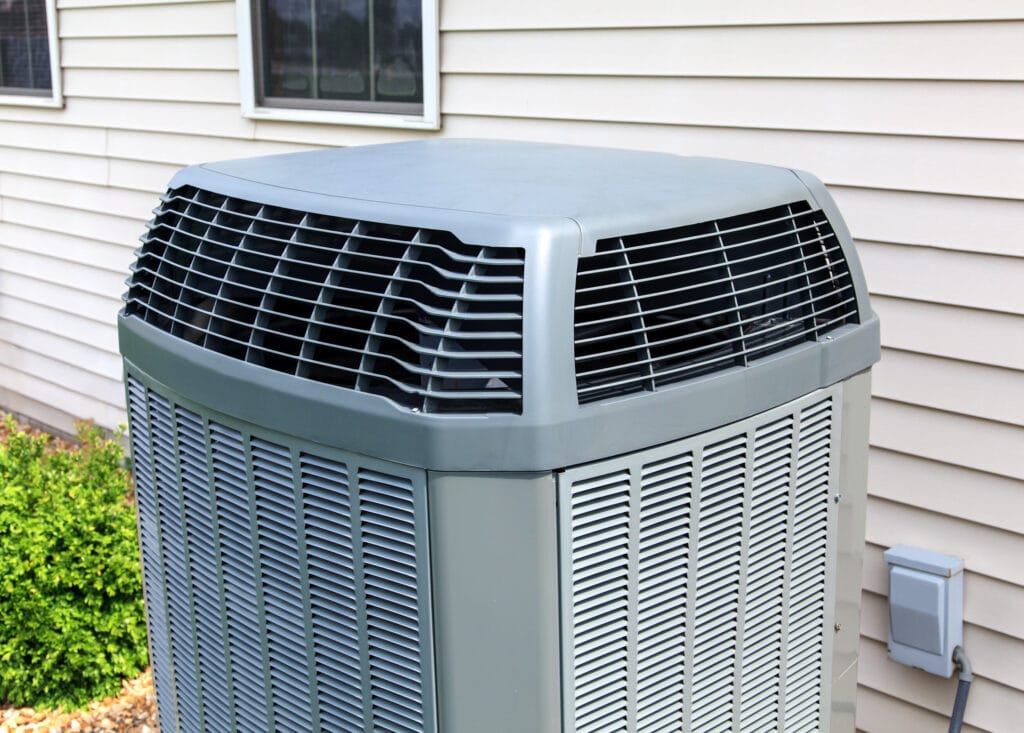 air conditioner outside a home
