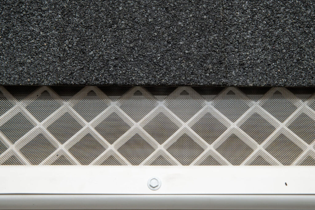 Close-up of a LeafFilter gutter guard.