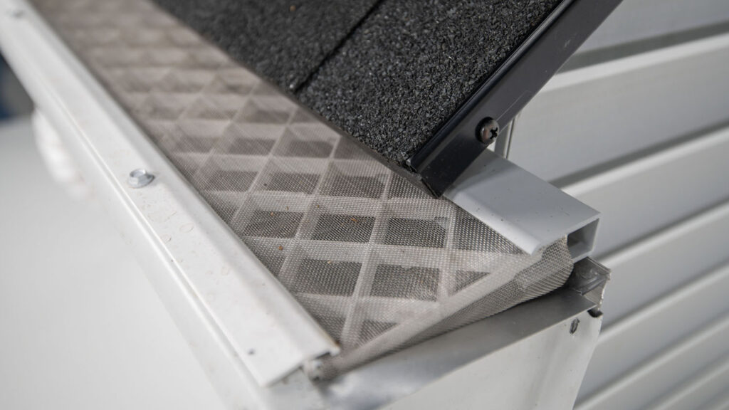 Close-up of a LeafFilter gutter guard.