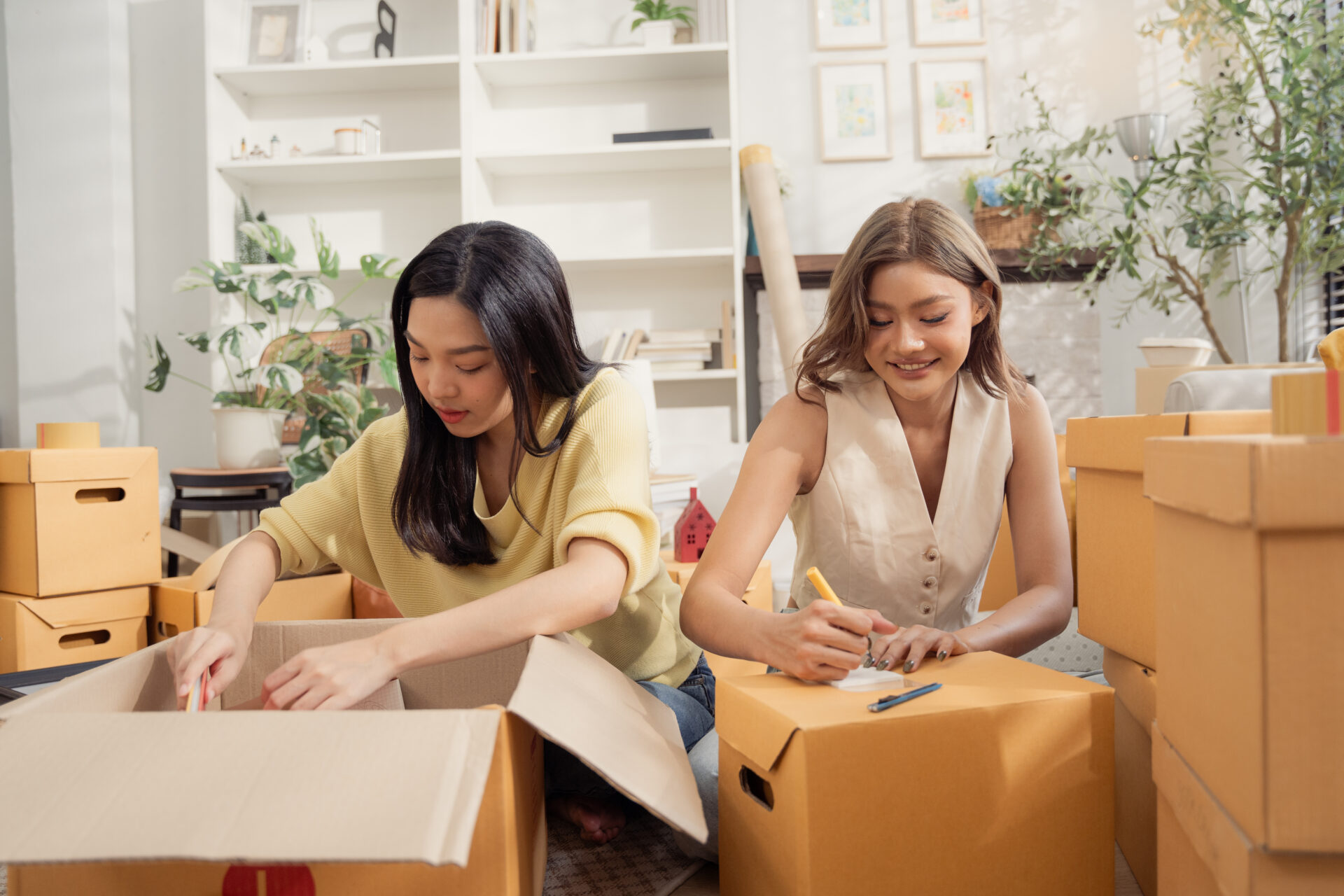 two people preparing for a move