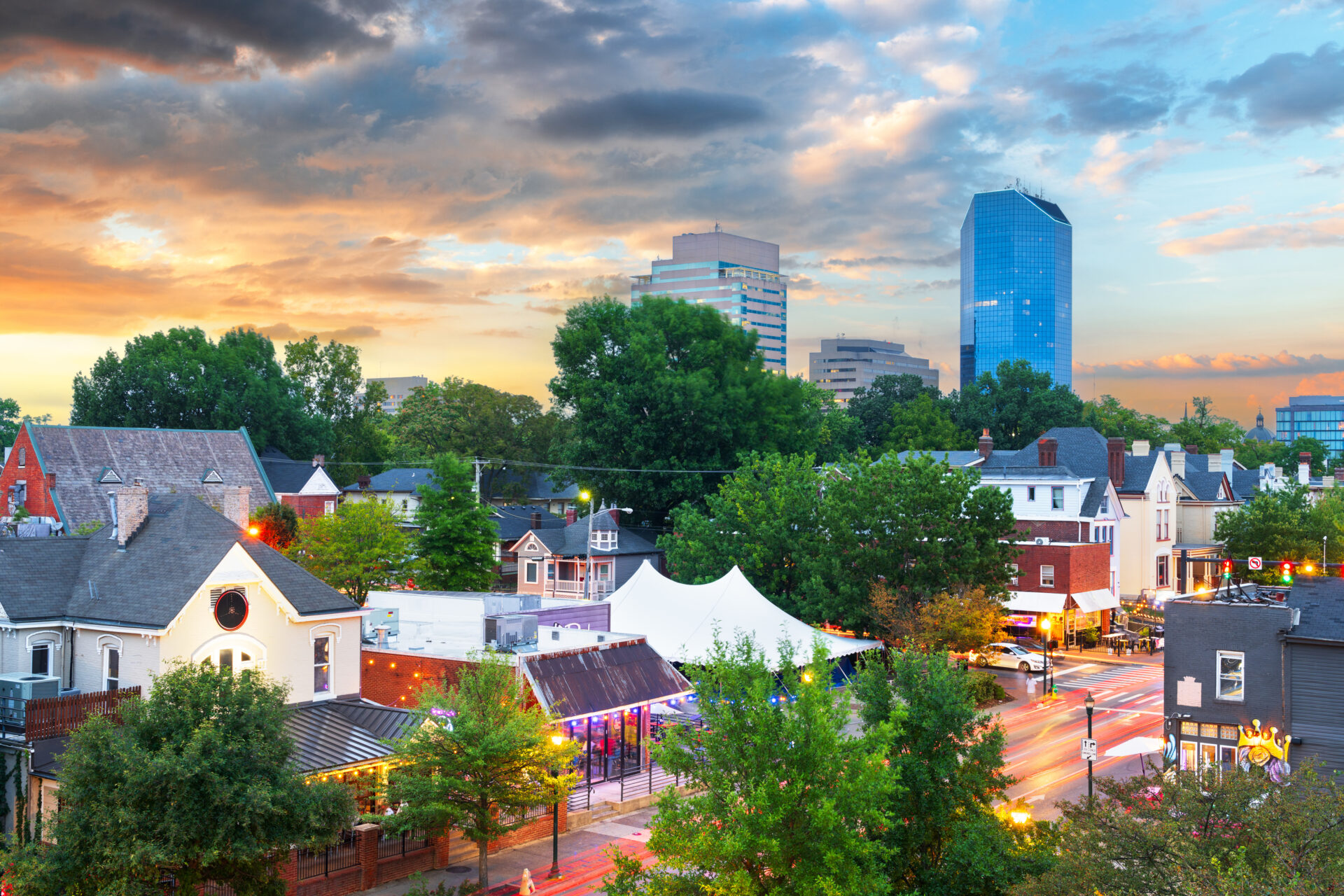 Downtown view in Lexington, Kentucky