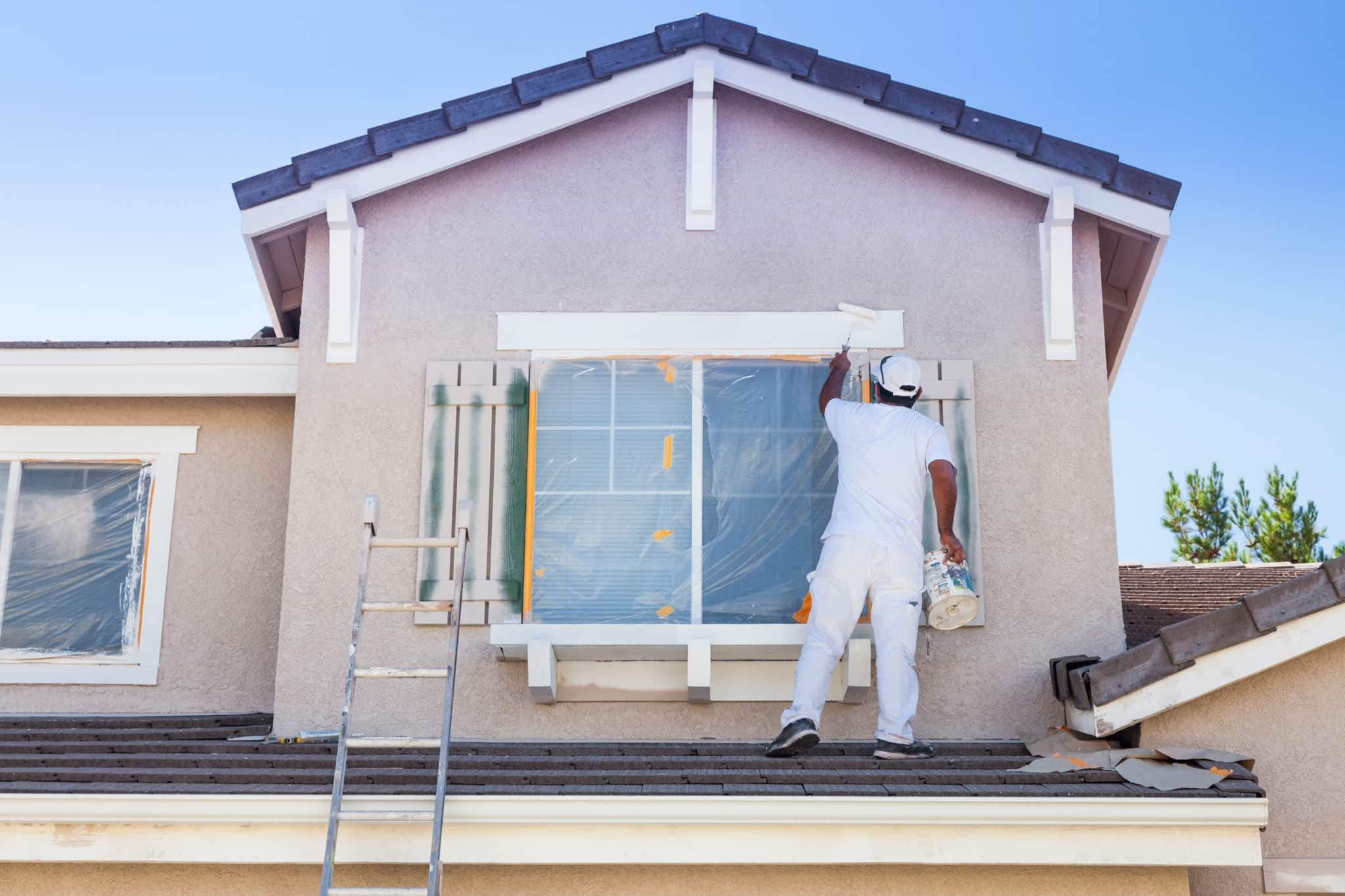 Painting the exterior of a house