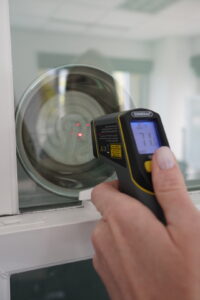 Testing a Champion Windows with a Digital Thermometer