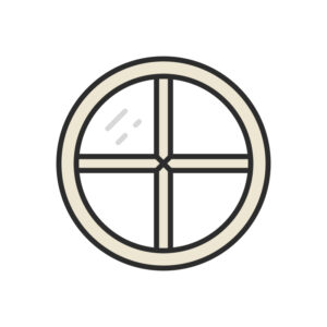 Shaped window illustration.