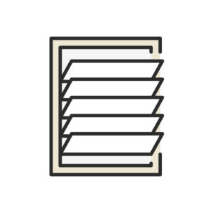 Jalousie window illustration.