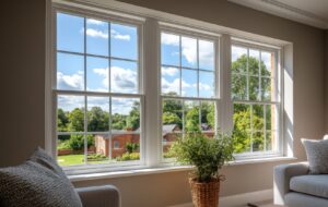 Triple pane windows in a home