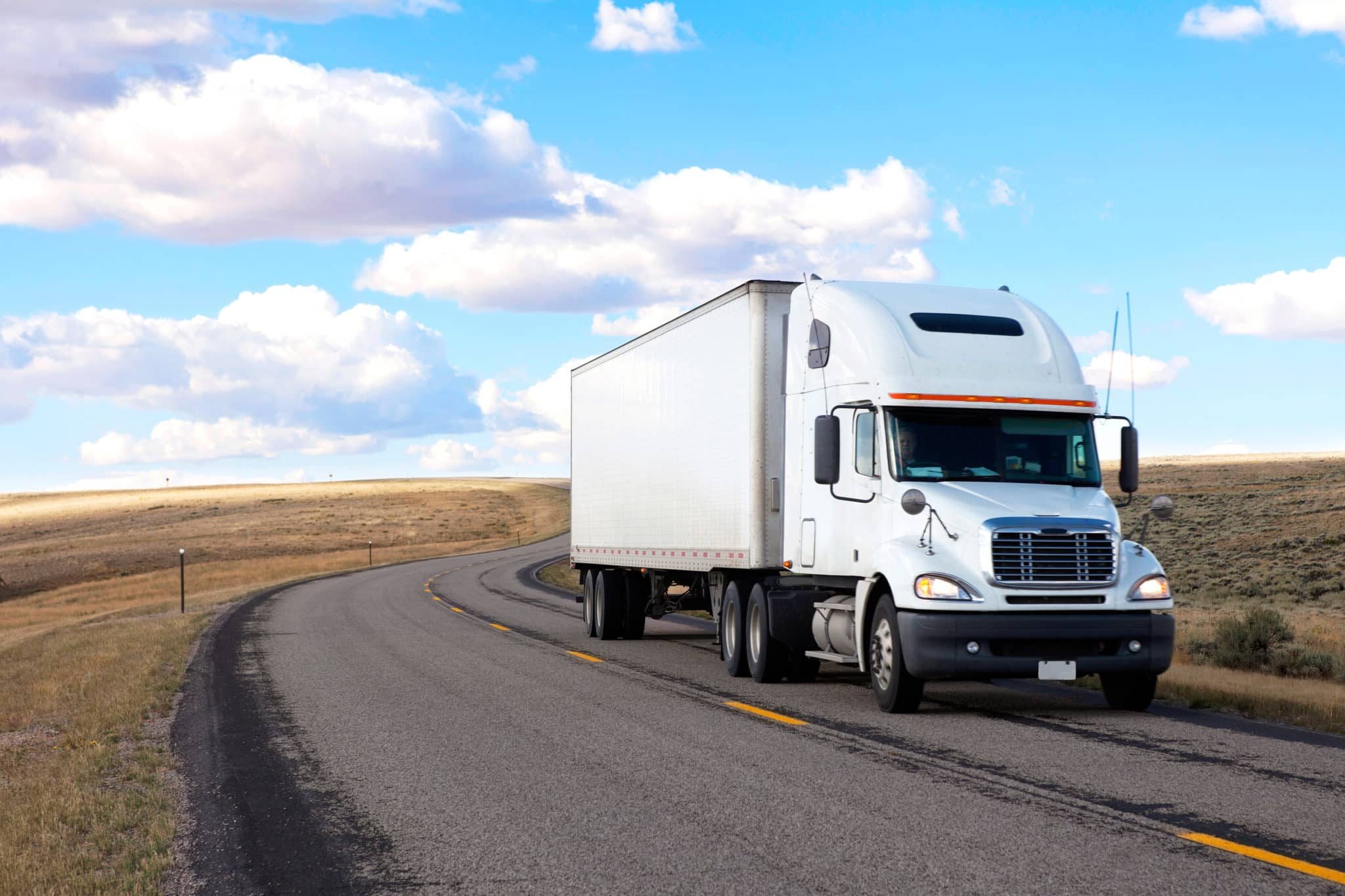 Moving truck out on the highway