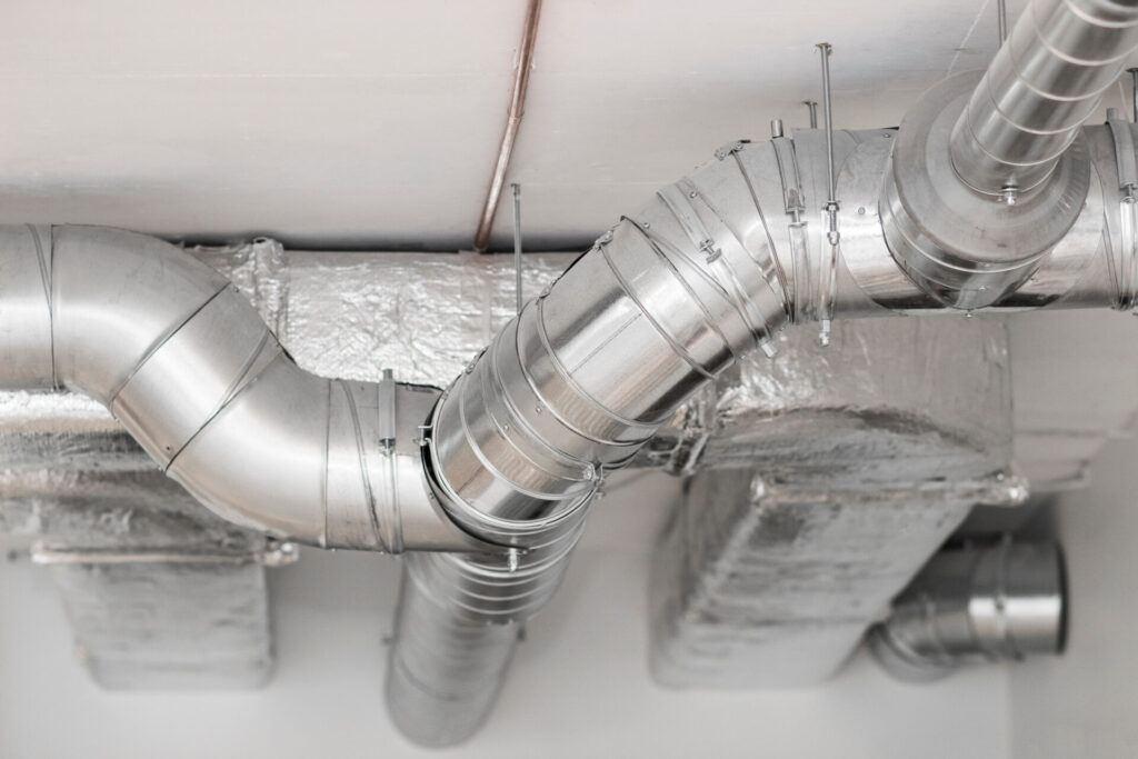 Close-up of an air ventilation system 