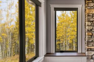 new installed windows in a rural northeastern home