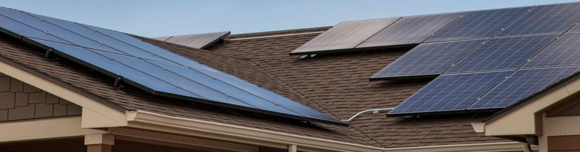 house with solar panels on the roof