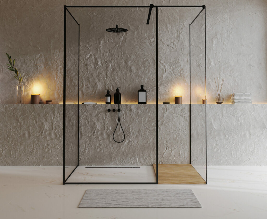 How Much Does Tub To Shower Conversion Cost 2025 Guide Curbless Shower 1024x841 