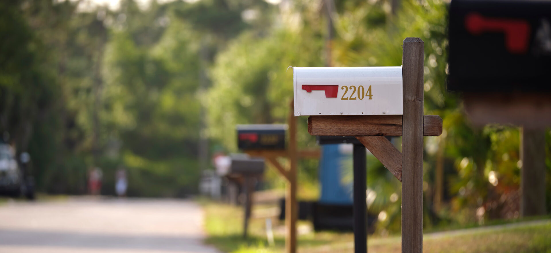 mailbox on a residential street