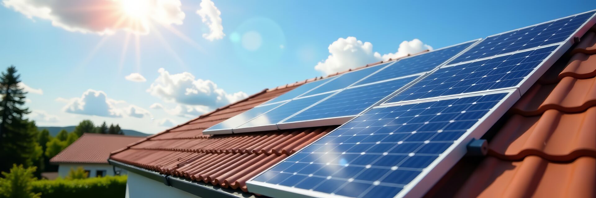 Close up of modern solar panel installation on house roof on a bright sunny day, roof, bright, renewable energy