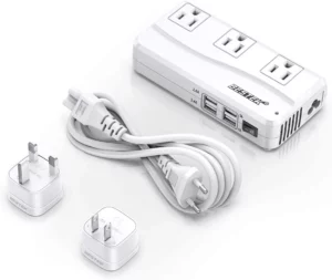 Universal Travel Adapter 220-110V Logo
