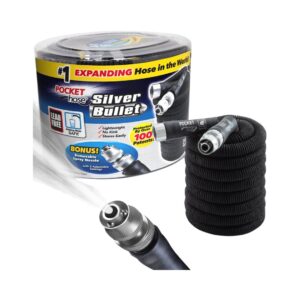 Silver Bullet Expandable Garden Hose with Turbo Shot Nozzle Image