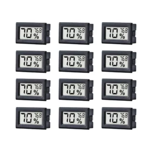 12 Pack Digital Thermometer and Hygrometer Image