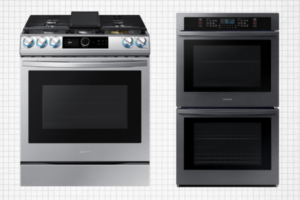 Image of an ovens against graph paper.