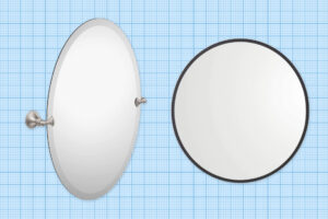 Image of a bathroom mirror