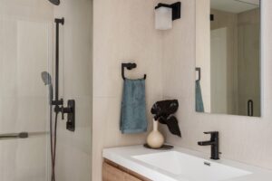 Newly renovated small bathroom