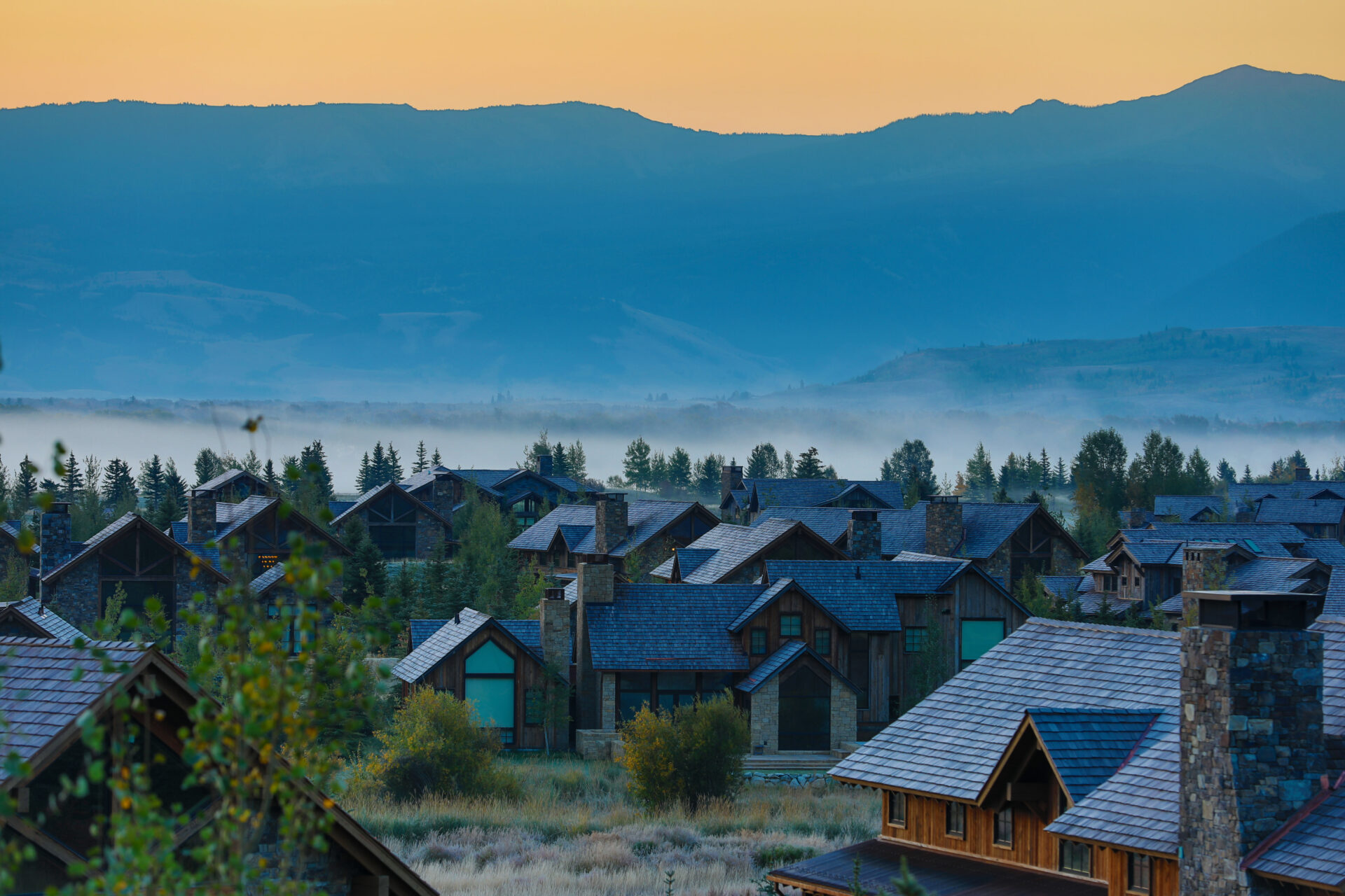 Teton village in Jackson Hole, Wyoming.