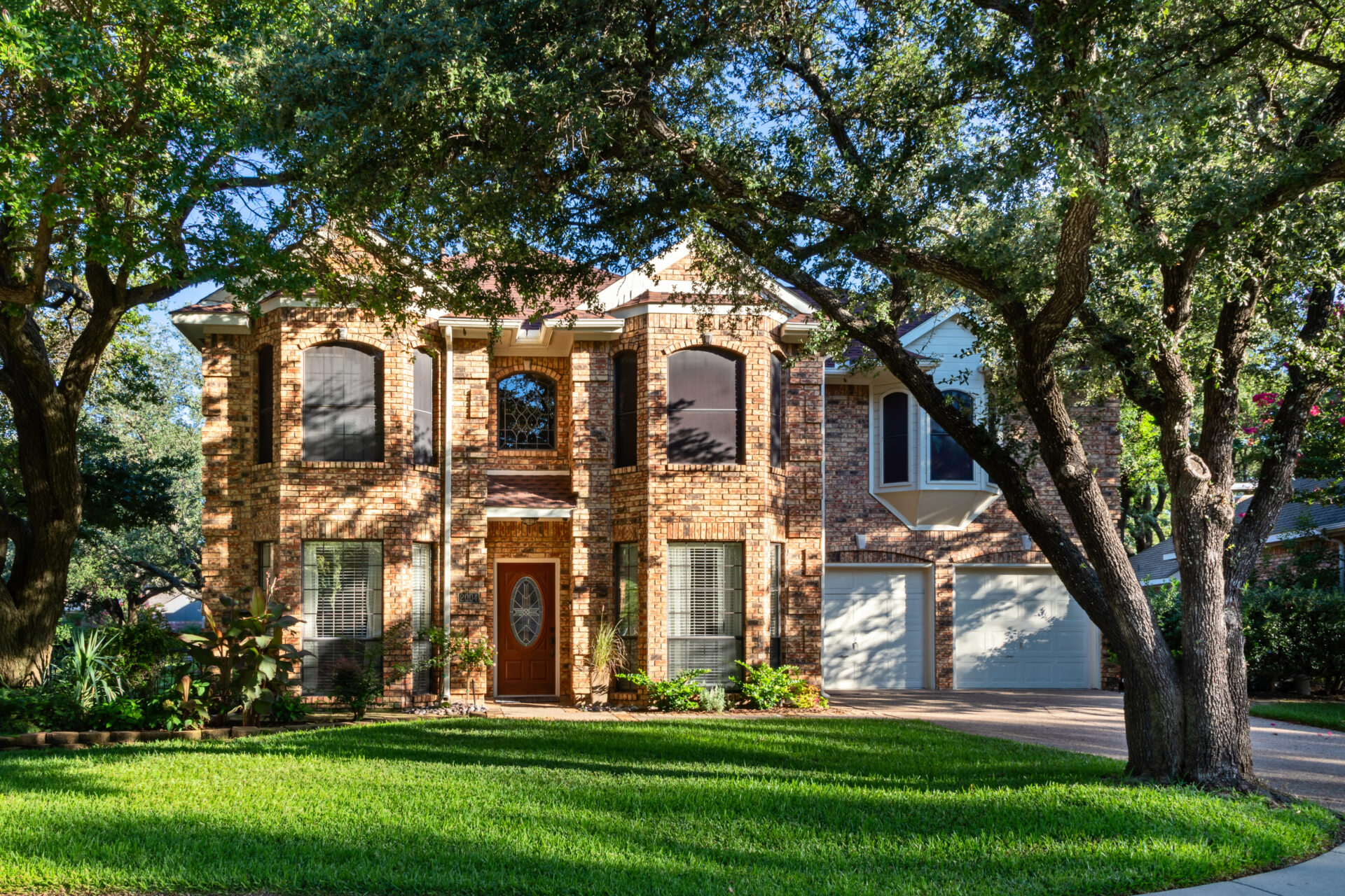 Exterior of a single family home in Texas, USA