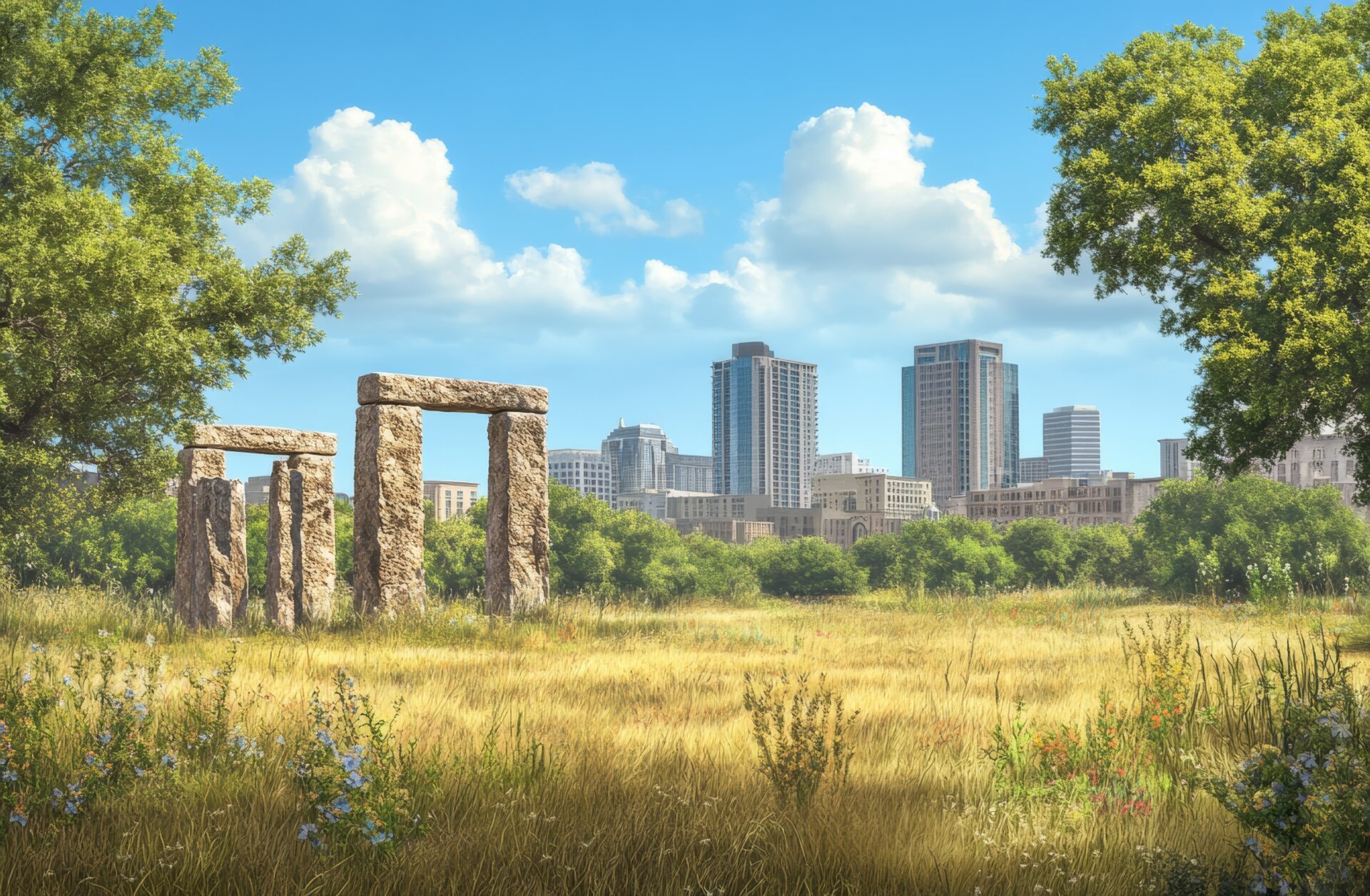 A serene view at Odessa, Texas.