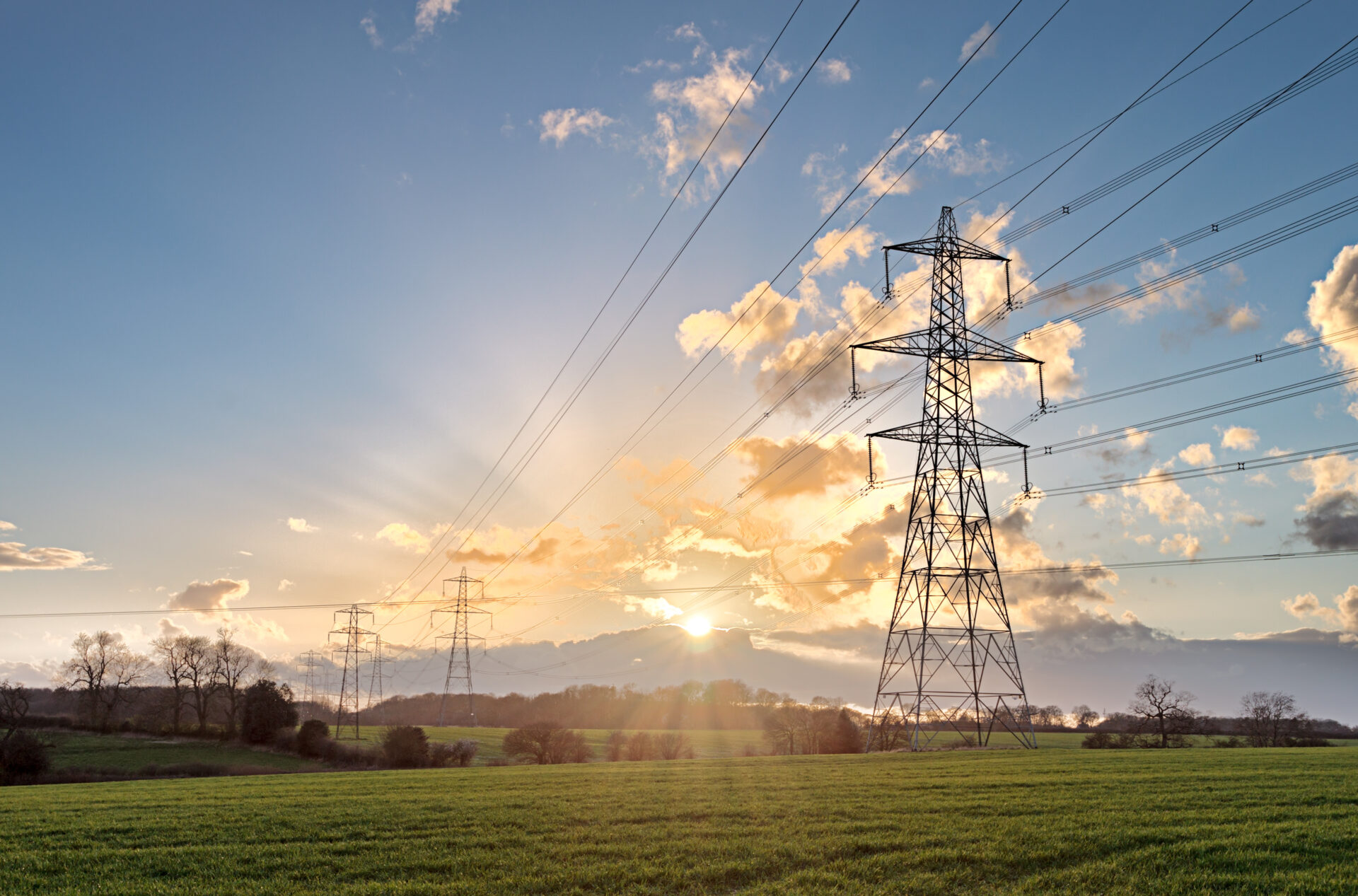Image of an electric power line