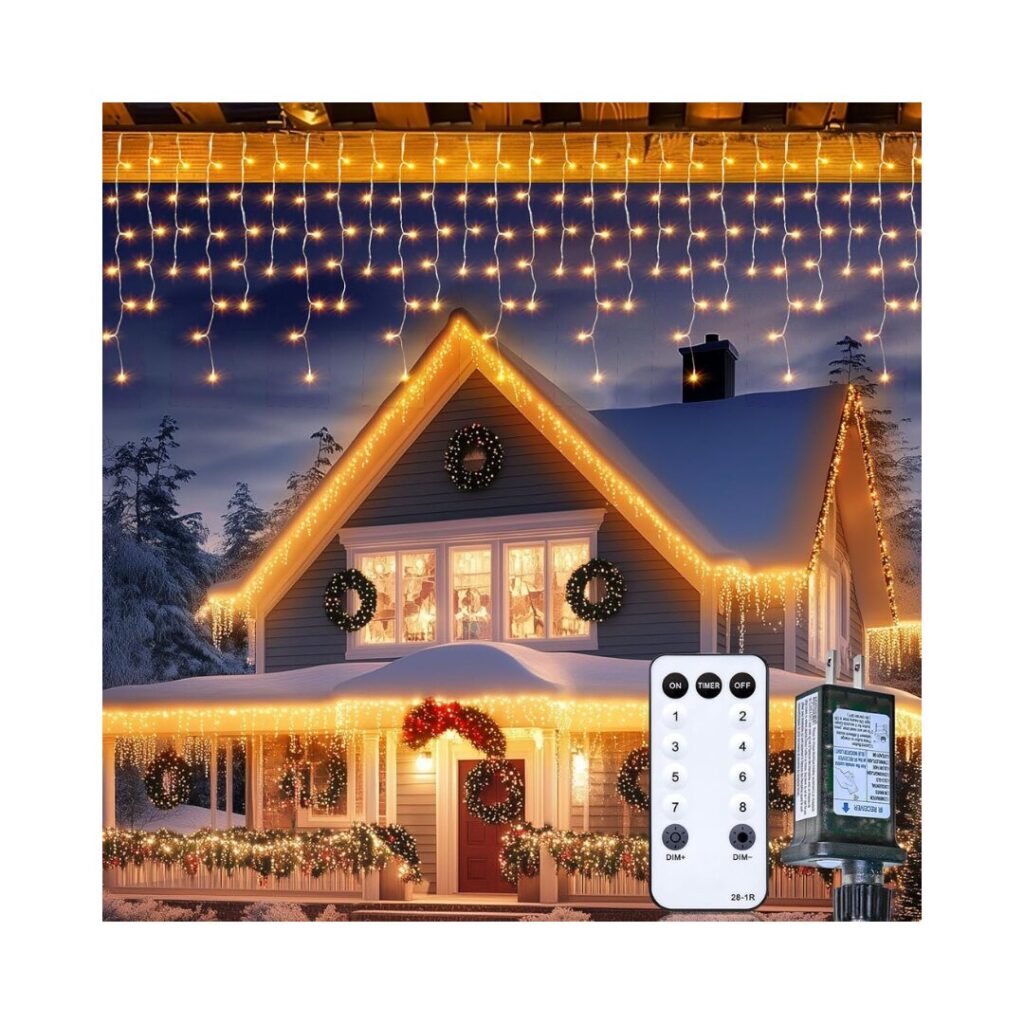 164-Foot LED Icicle Lights