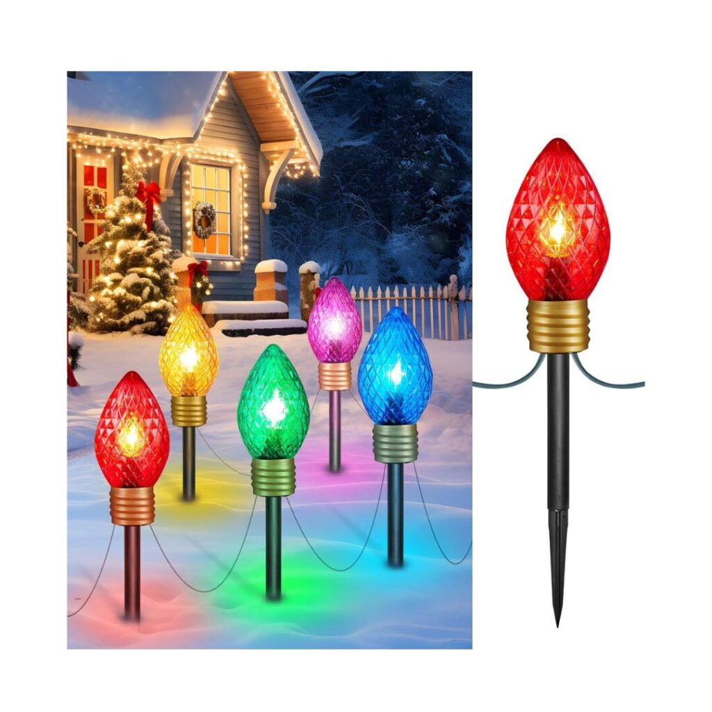 Strawberry Jumbo C9 Pathway Lights Christmas