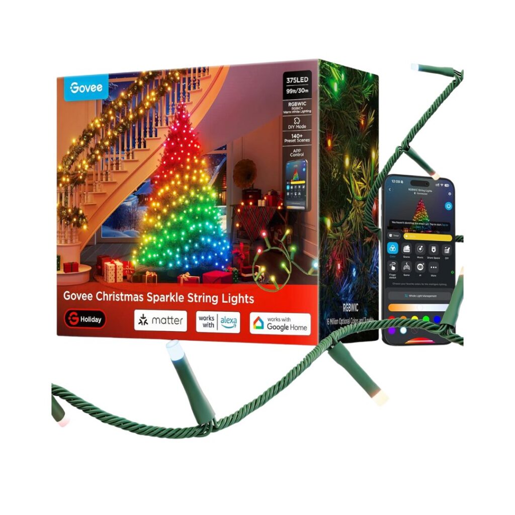 Christmas Sparkle 99-Foot RGBWIC String Lights