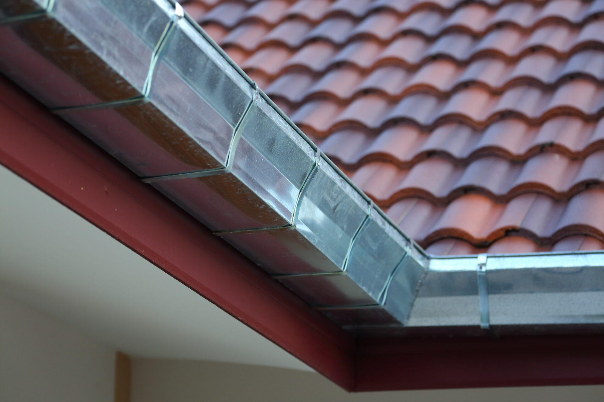 Galvanized steel installed on a residential home