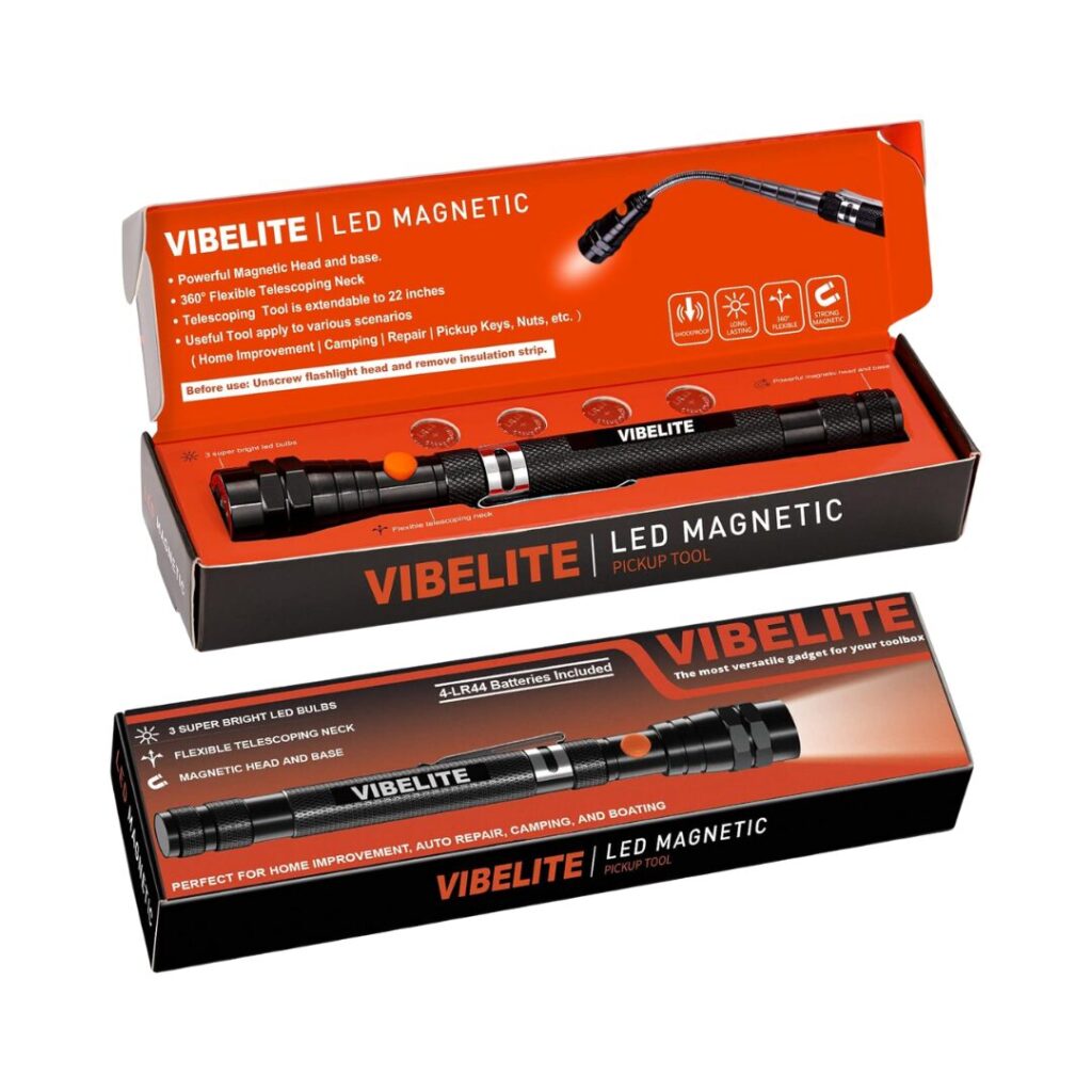 Magnetic Pickup Tool With LED Light