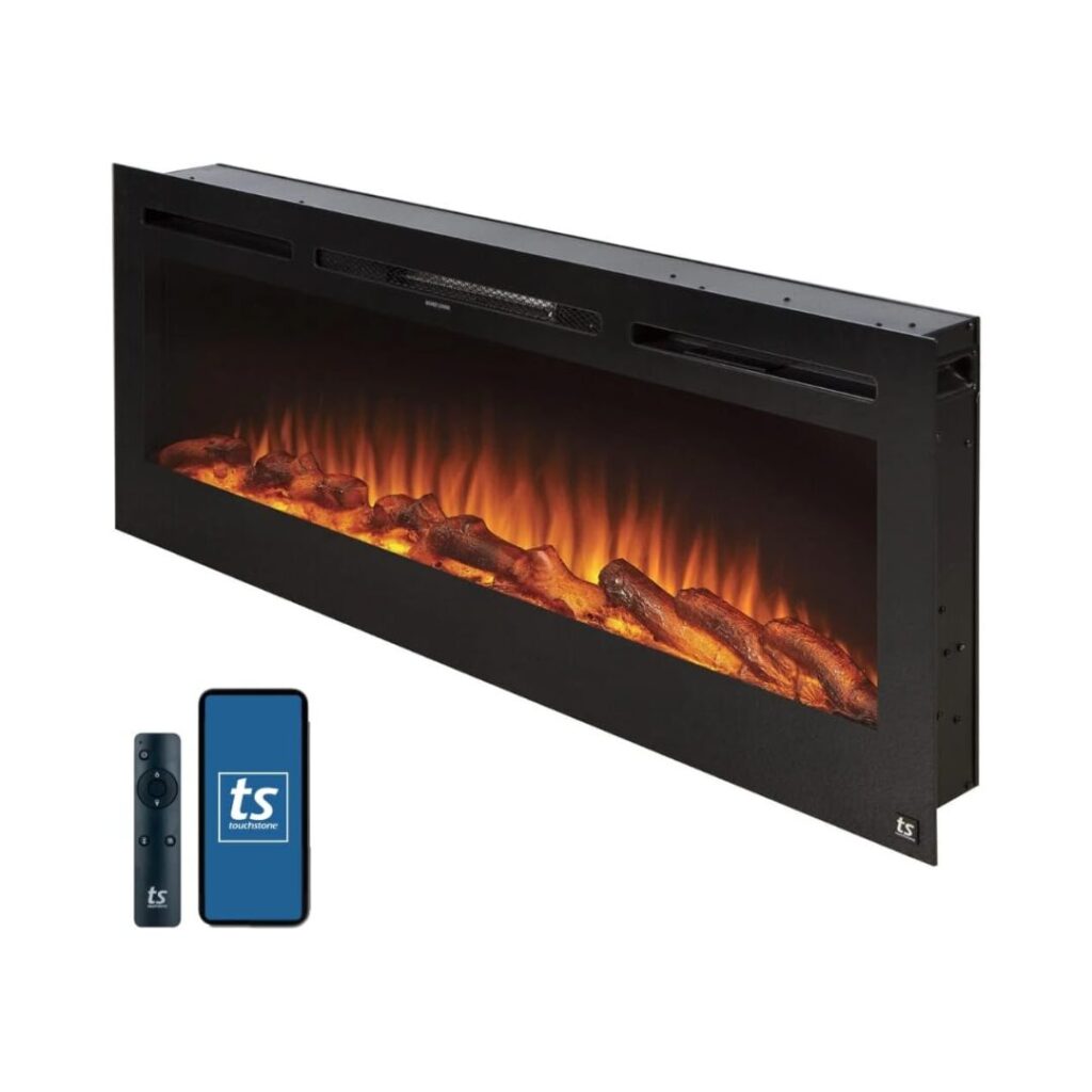 50-Inch Smart Electric Fireplace