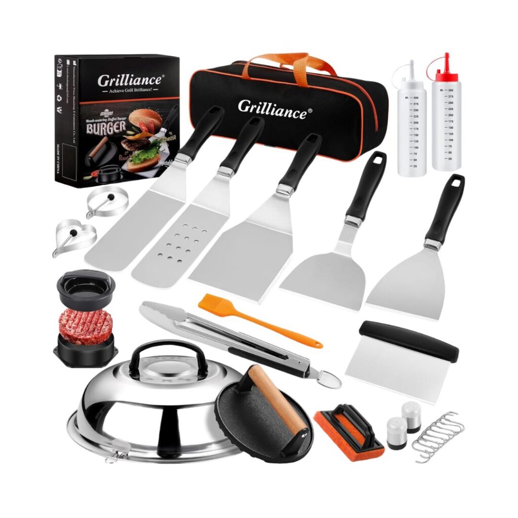 27-Piece Flat Top Grill Tool Set