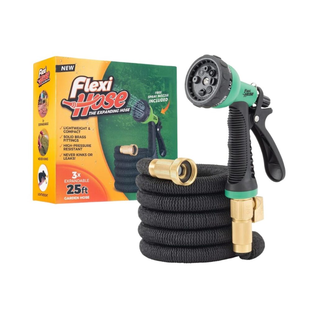 Expandable Garden Hose with 8 Function Nozzle