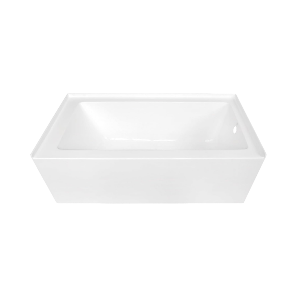 Aqua Eden 60-Inch Contemporary Alcove Acrylic Bathtub